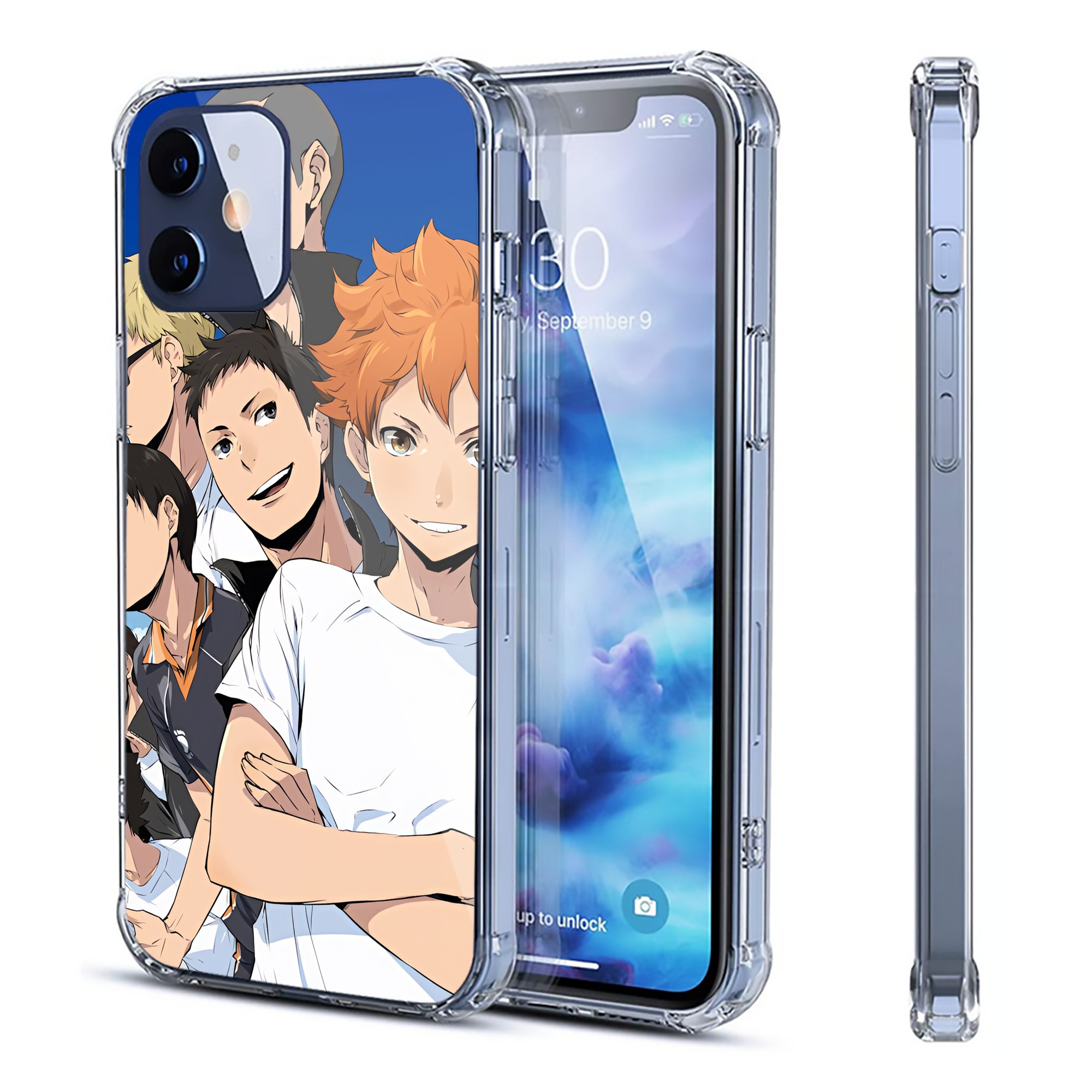 （画像用） ハイキュー!! Haikyu!! 【iPhone 12シリーズ対応】透明スマホケース（クリアソフトケース）